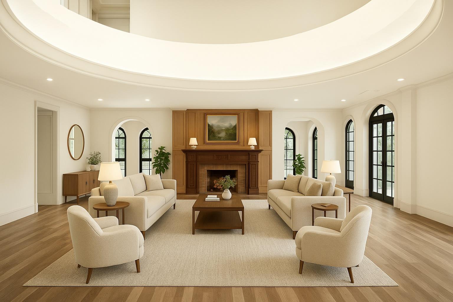 5040 Independence Avenue Bronx, NY 10471 - Photo 6 of 27 a living room with furniture and a fireplace