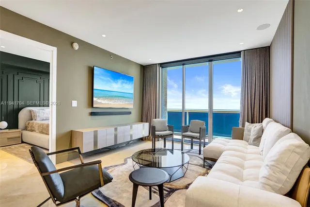 a view of an ocean from a balcony