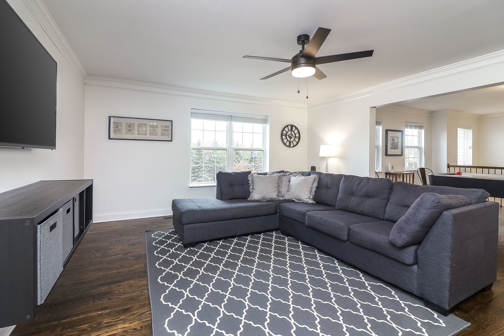 335 Forest Trail South Elgin, IL 60177 - Photo 22 of 47 a living room with furniture and a flat screen tv