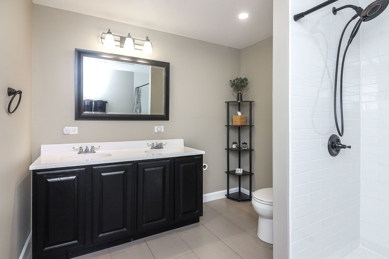 335 Forest Trail South Elgin, IL 60177 - Photo 36 of 47 a bathroom with a granite countertop sink toilet and shower