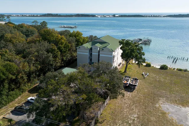 a view of swimming pool from a balcony