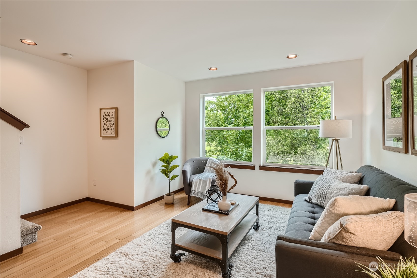 4313 South Webster Street, Unit B Seattle, WA 98118 - Photo 7 of 26 a living room with furniture and wooden floor