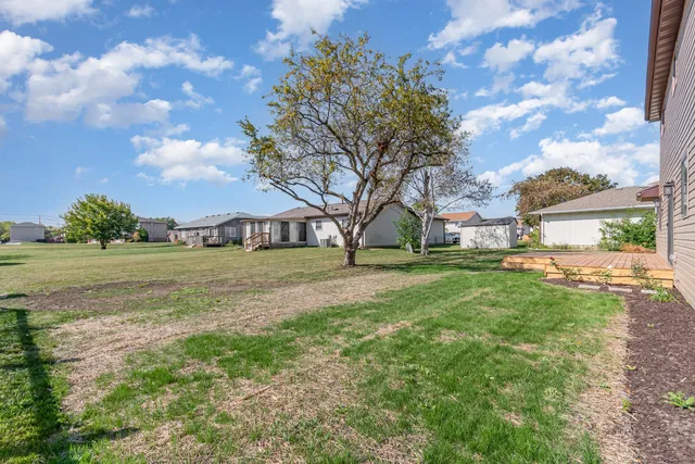 a view of yard with tree s