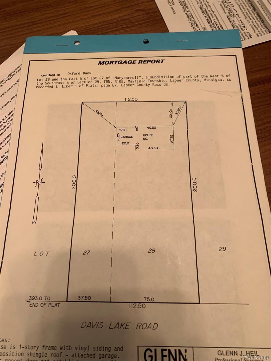 210 Davis Lake Road Lapeer, MI 48446 - Photo 8 of 22 LOT SIZE.
