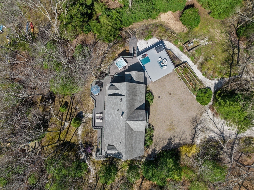 130 Pimlico Pond Road Mashpee, MA 02649 - Photo 36 of 39 an aerial view of a house with yard and outdoor seating