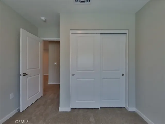 a view of a small space with a window