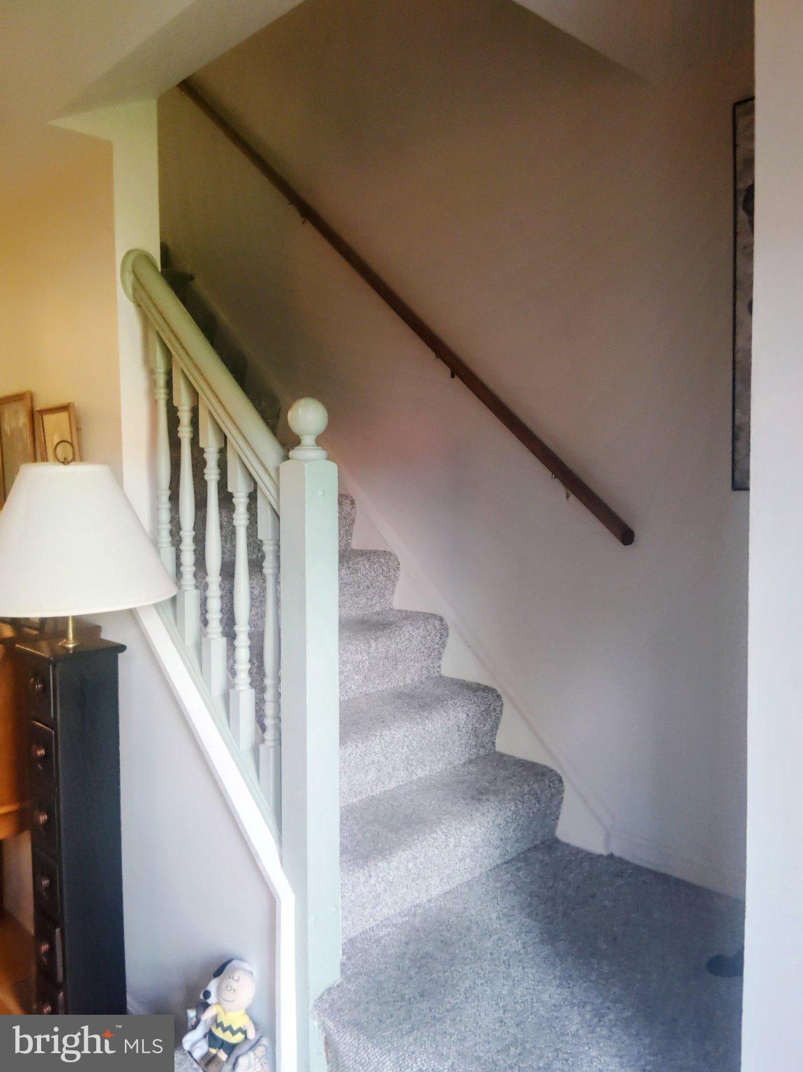 69 Johnson Smithsburg, MD 21783 - Photo 24 of 39 a view of staircase with lots of frames on wall and a potted plant