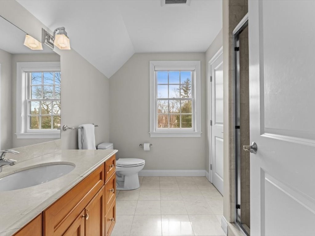 81 Fuller Street Newton, MA 02465 - Photo 25 of 42 a bathroom with a sink toilet and shower