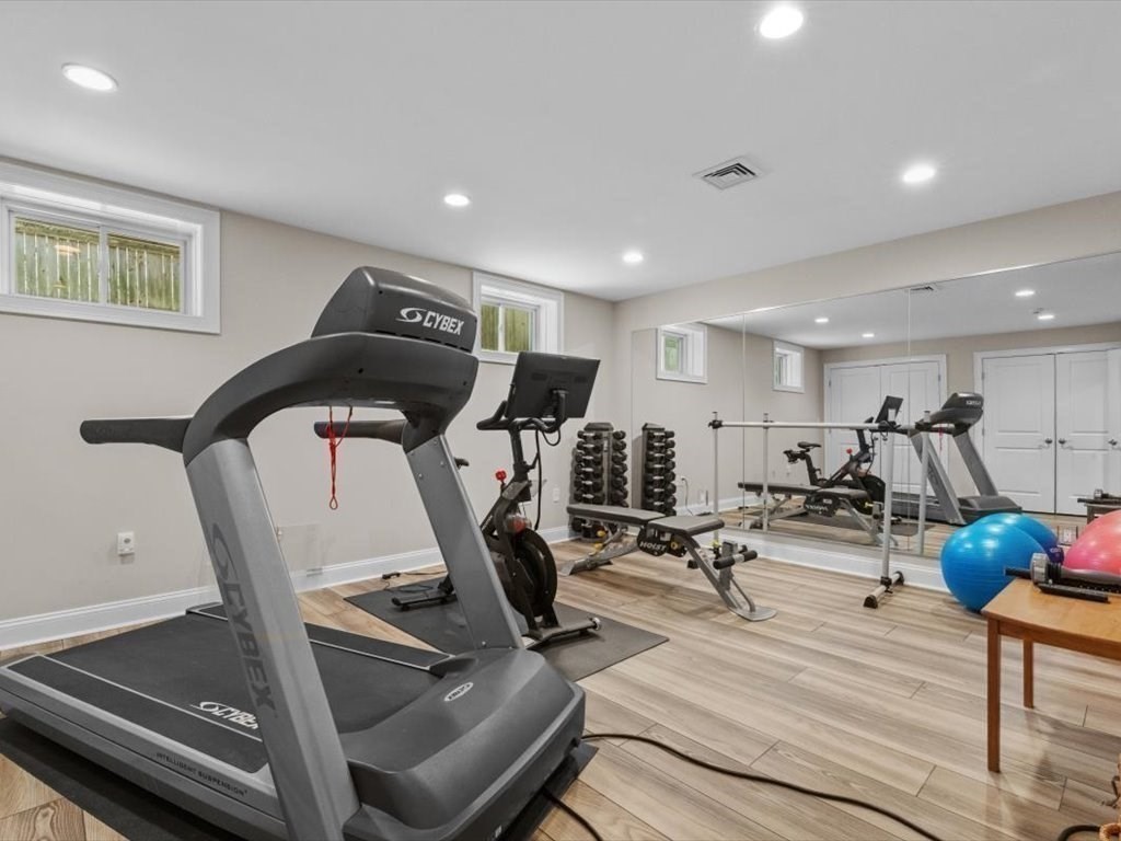 81 Fuller Street Newton, MA 02465 - Photo 33 of 42 a view of a room with gym equipment