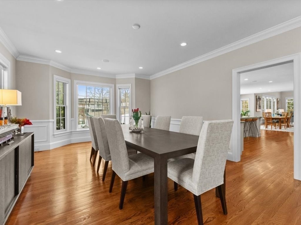 81 Fuller Street Newton, MA 02465 - Photo 5 of 42 a view of a dining room with furniture and wooden floor
