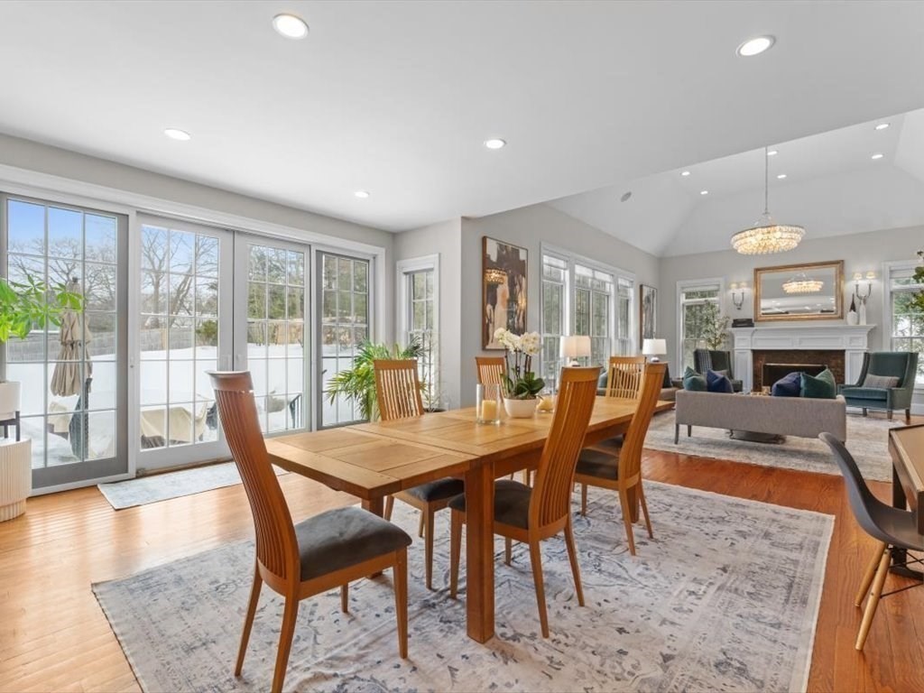 81 Fuller Street Newton, MA 02465 - Photo 8 of 42 a view of a dining room with furniture window and wooden floor