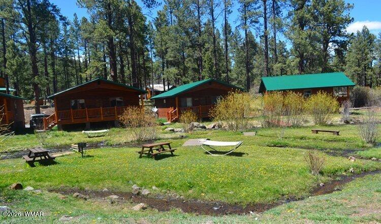 97 Rohrer Road Greer, AZ 85927 - Photo 13 of 14 a front view of a house with garden