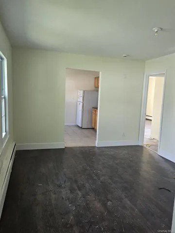 an empty room with window