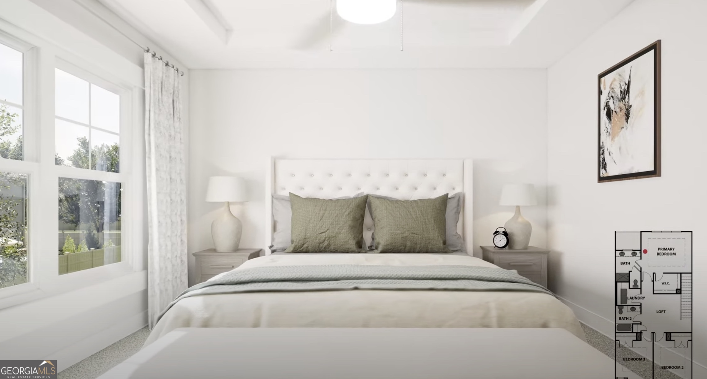 2278 Santa Fe Street, Unit 18 Morrow, GA 30260 - Photo 15 of 21 a large bed sitting in a bedroom next to a window