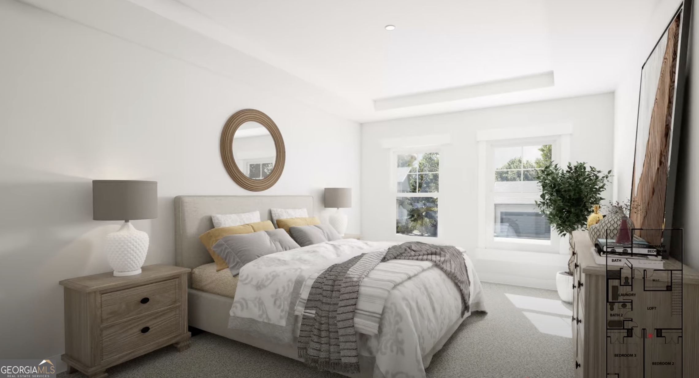 2278 Santa Fe Street, Unit 18 Morrow, GA 30260 - Photo 17 of 21 a bedroom with bed and a large window