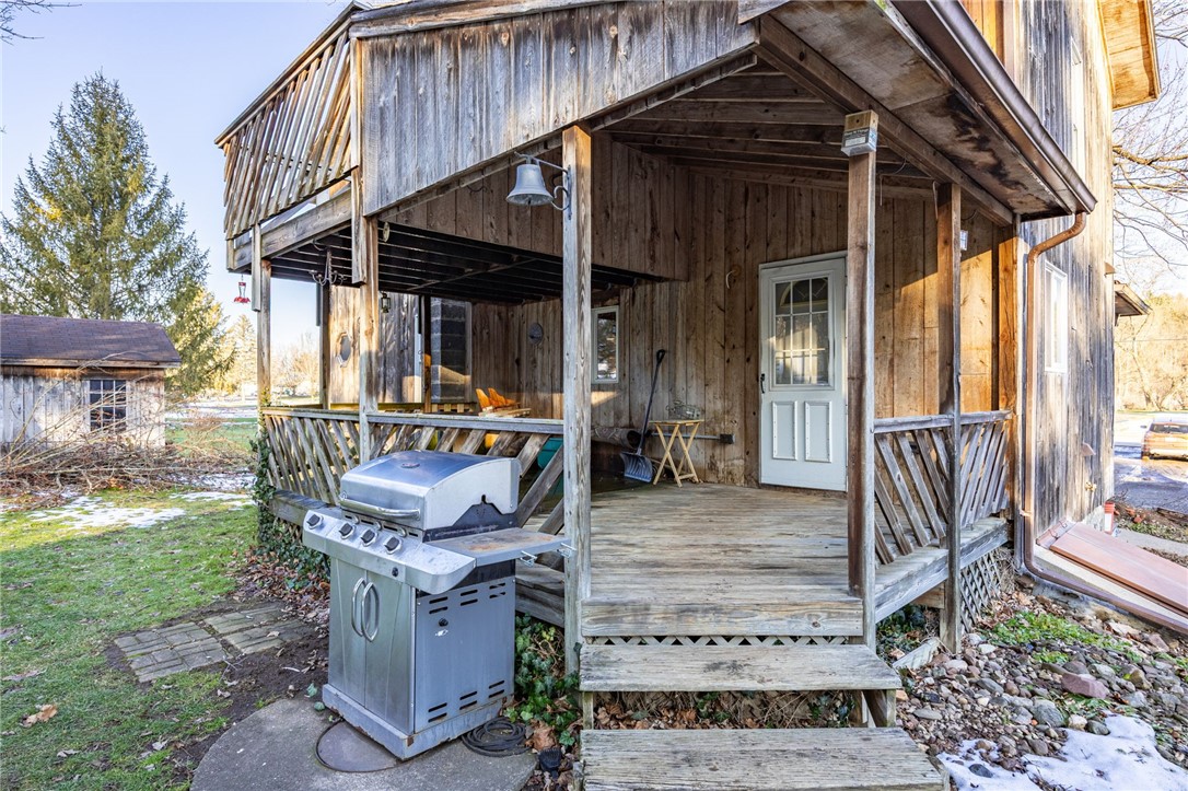 3989 Dean Road Marion, NY 14505 - Photo 24 of 30 Back door & deck