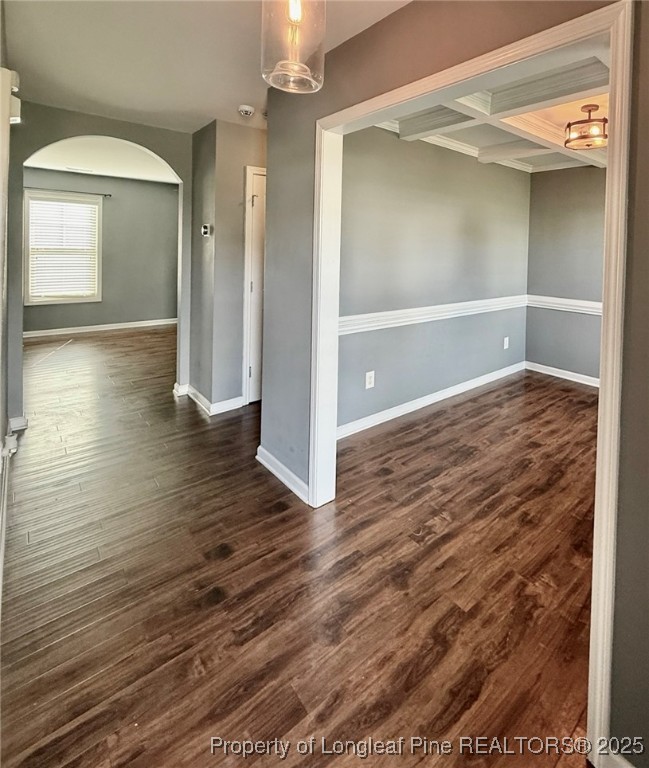 512 Townsend Road Raeford, NC 28376 - Photo 4 of 20 wooden floor in an empty room with a mirror