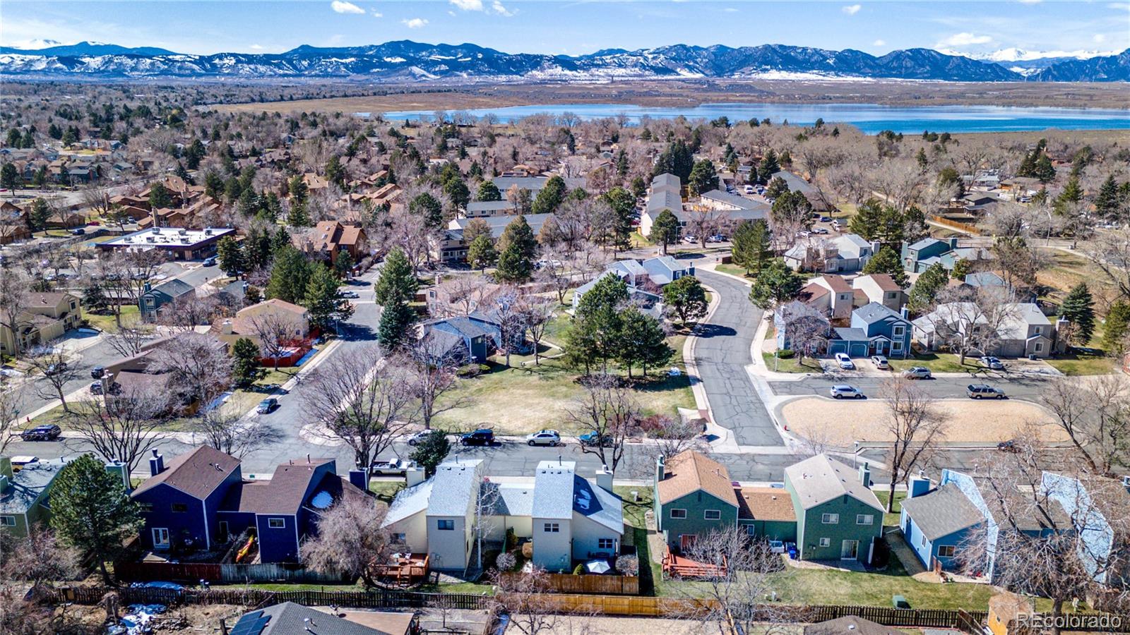 8906 Everett Street Broomfield, CO 80021 - Photo 32 of 35 an aerial view of a city with lots of residential buildings and ocean view