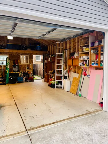 an outdoor space view of a garage