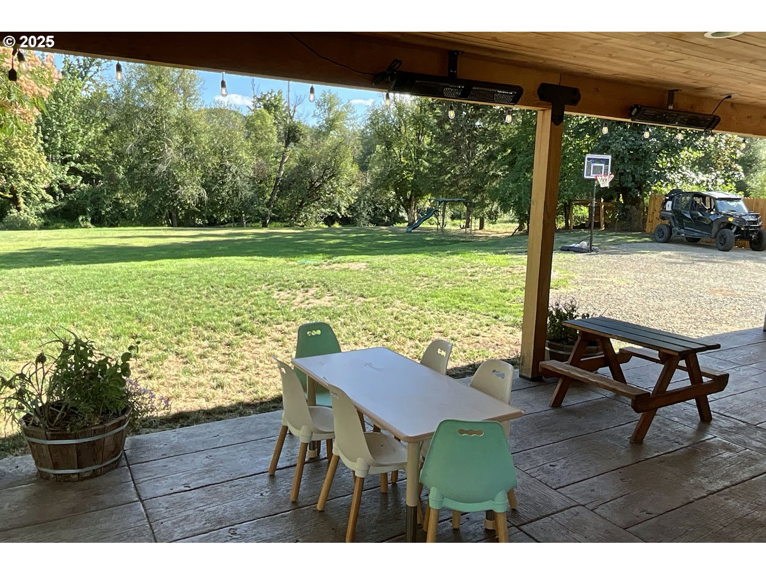 92131 Marcola Road Marcola, OR 97454 - Photo 13 of 19 a view of a chairs and table in patio with a yard