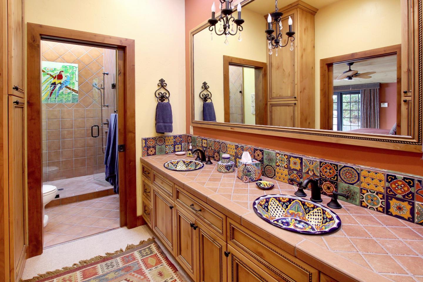 195 Vía Concha Aptos, CA 95003 - Photo 31 of 50 a bathroom with a sink a mirror and a shower