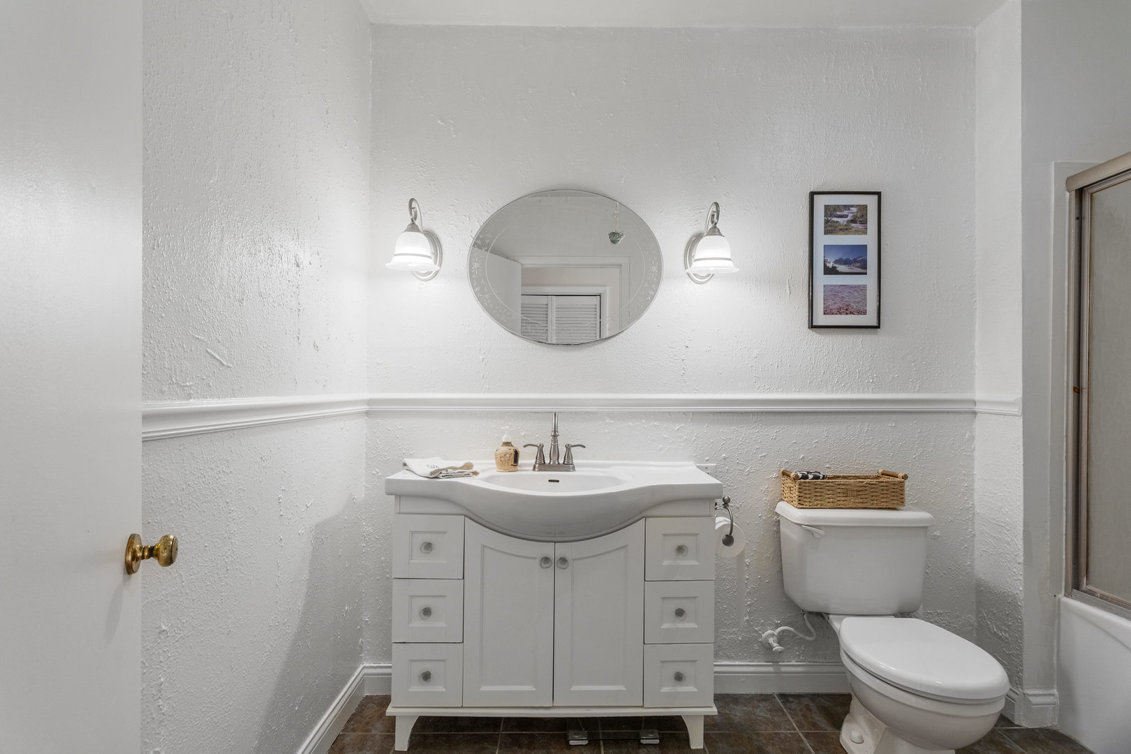 506 East State Street Mahomet, IL 61853 - Photo 23 of 36 a bathroom with a sink mirror and toilet