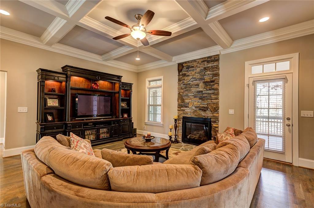 7500 Hearthridge Court Oak Ridge, NC 27310 - Photo 5 of 30 Beautiful stone fireplace!