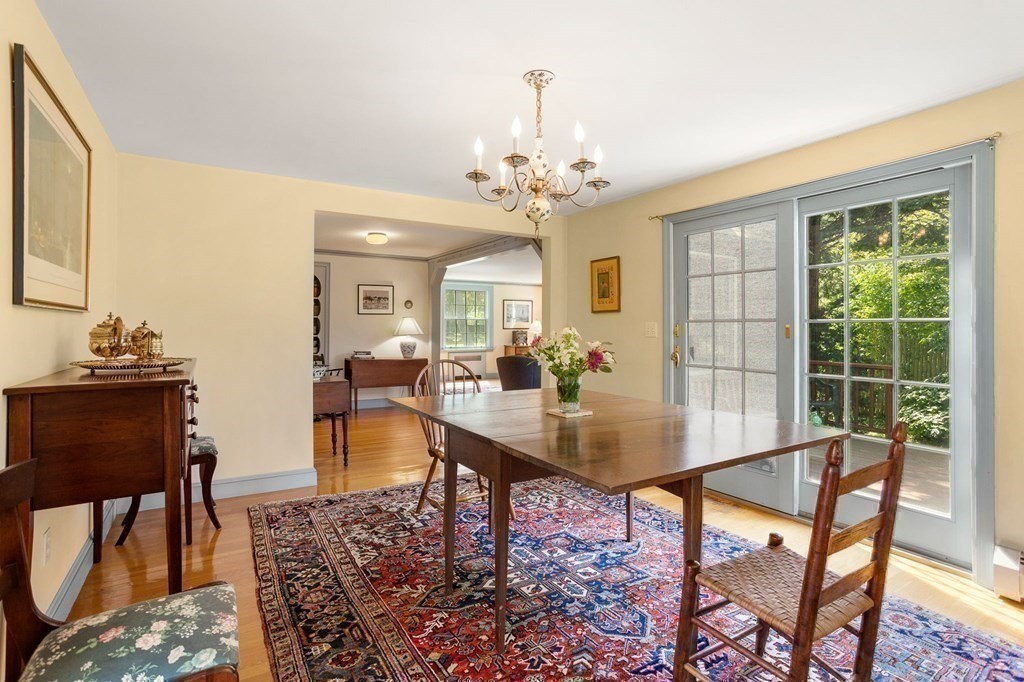 14 Rainbow Road Marblehead, MA 01945 - Photo 24 of 41 a view of a dining room with furniture window and wooden floor