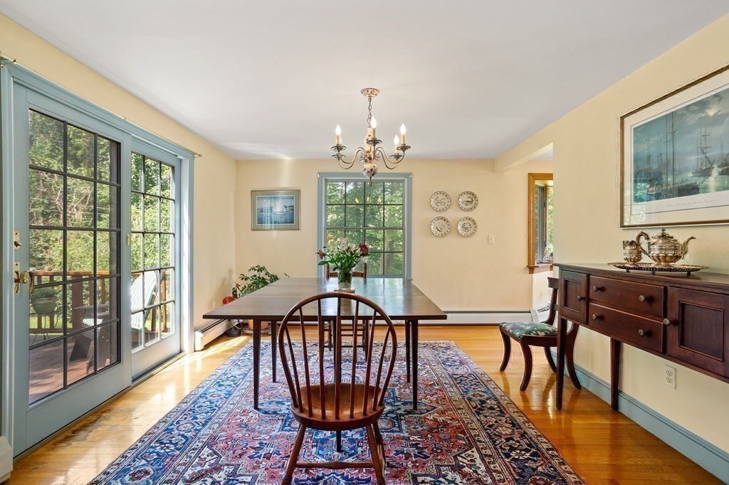 14 Rainbow Road Marblehead, MA 01945 - Photo 25 of 41 a view of a dining room with furniture window and wooden floor