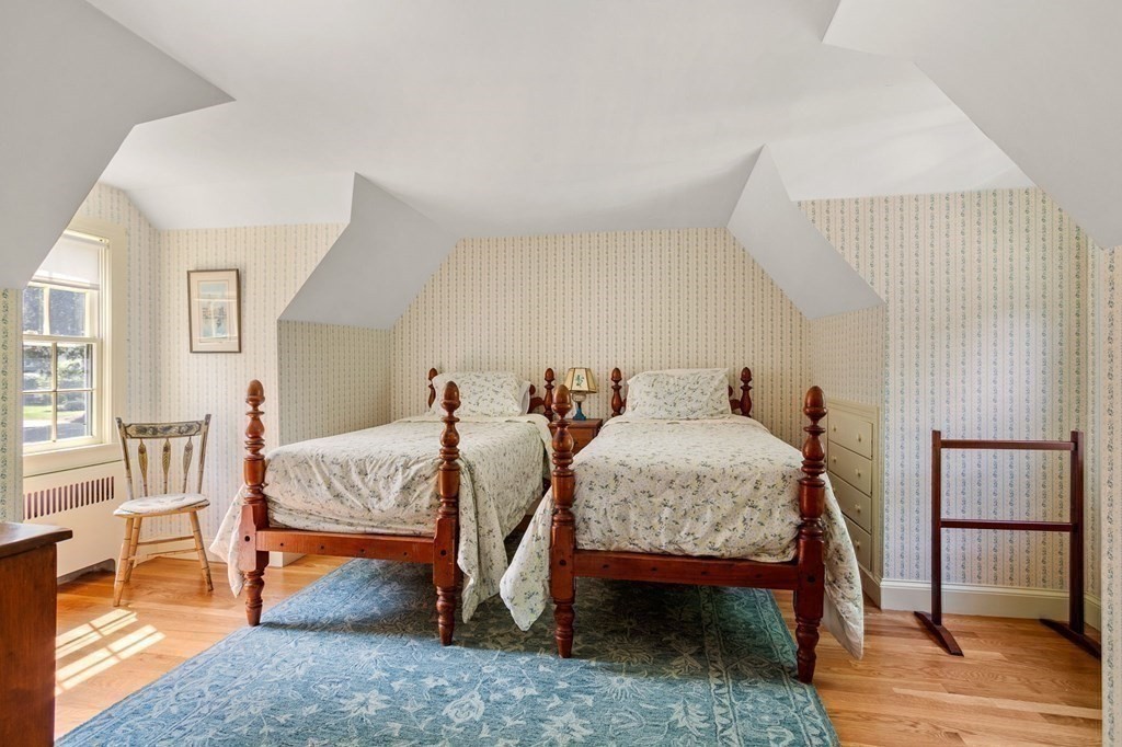 14 Rainbow Road Marblehead, MA 01945 - Photo 28 of 41 a bedroom with a bed and wooden floor