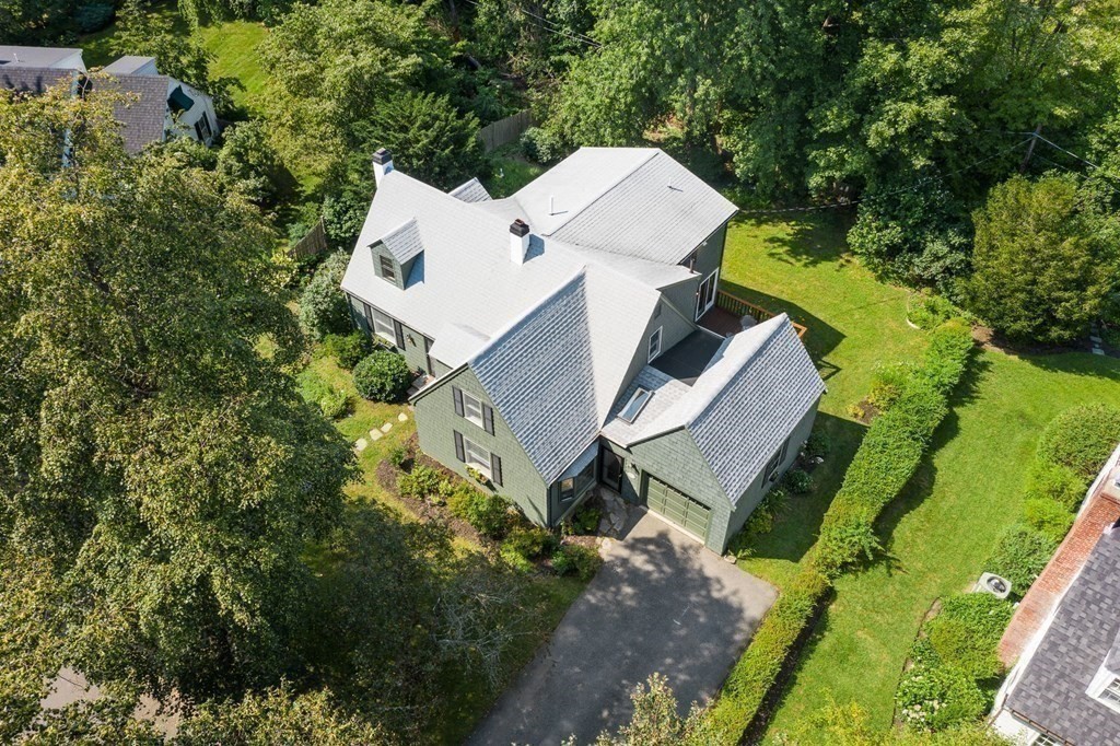 14 Rainbow Road Marblehead, MA 01945 - Photo 4 of 41 an aerial view of a house with a garden
