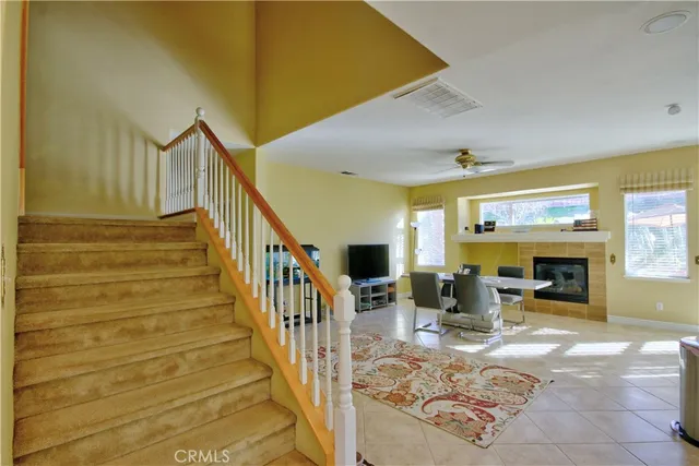 a view of entryway livingroom and hall with wooden floor