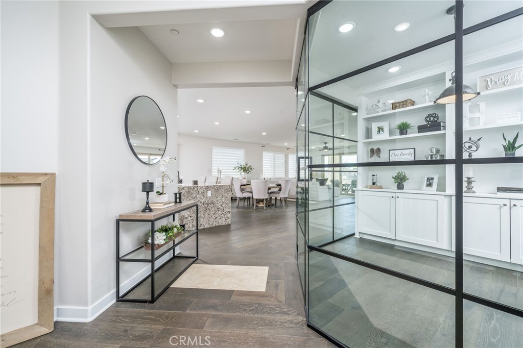 a kitchen with counter top space