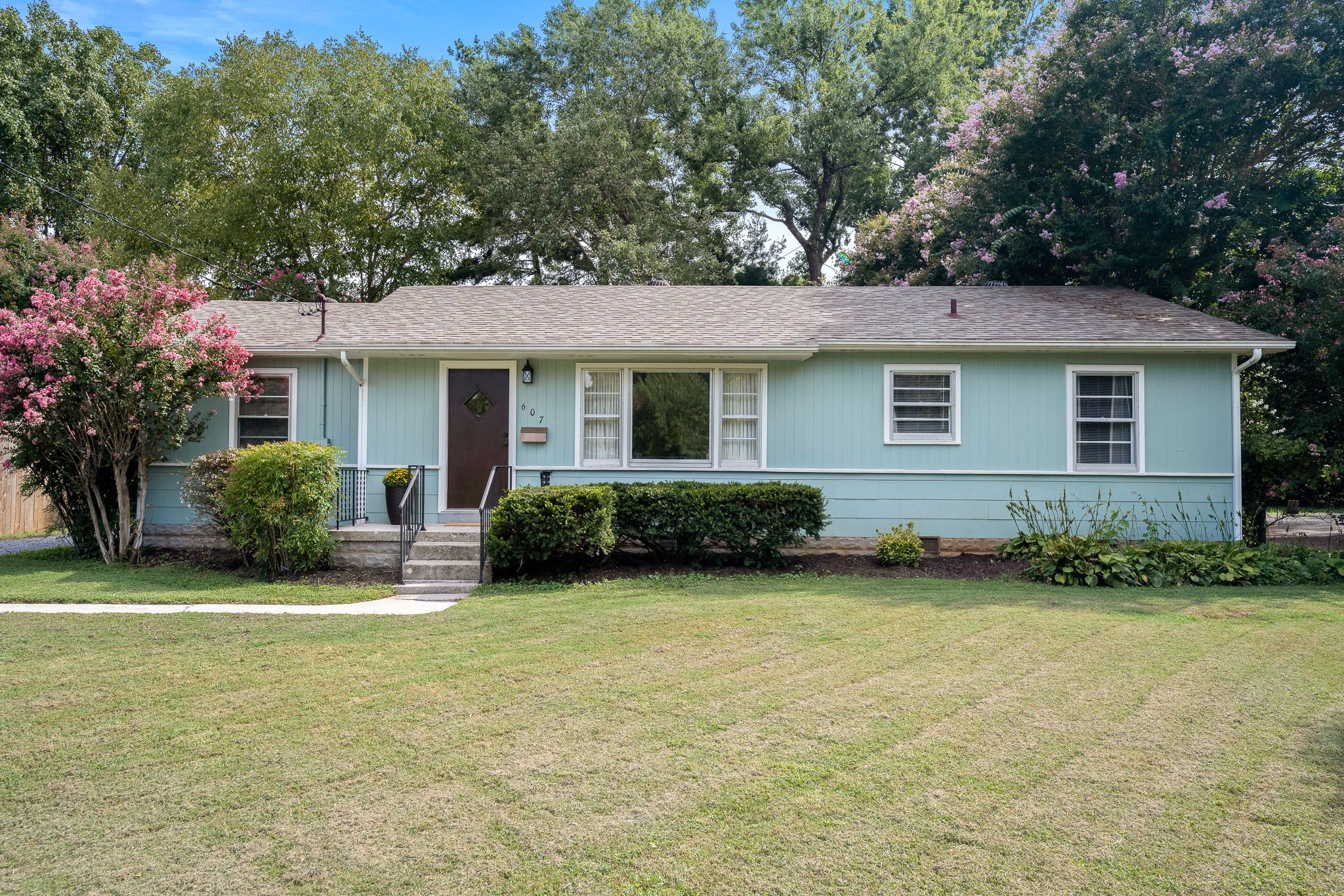 607 Staley Street Murfreesboro, TN 37129 - Photo 2 of 31 a view of a house with a yard potted plants and large tree