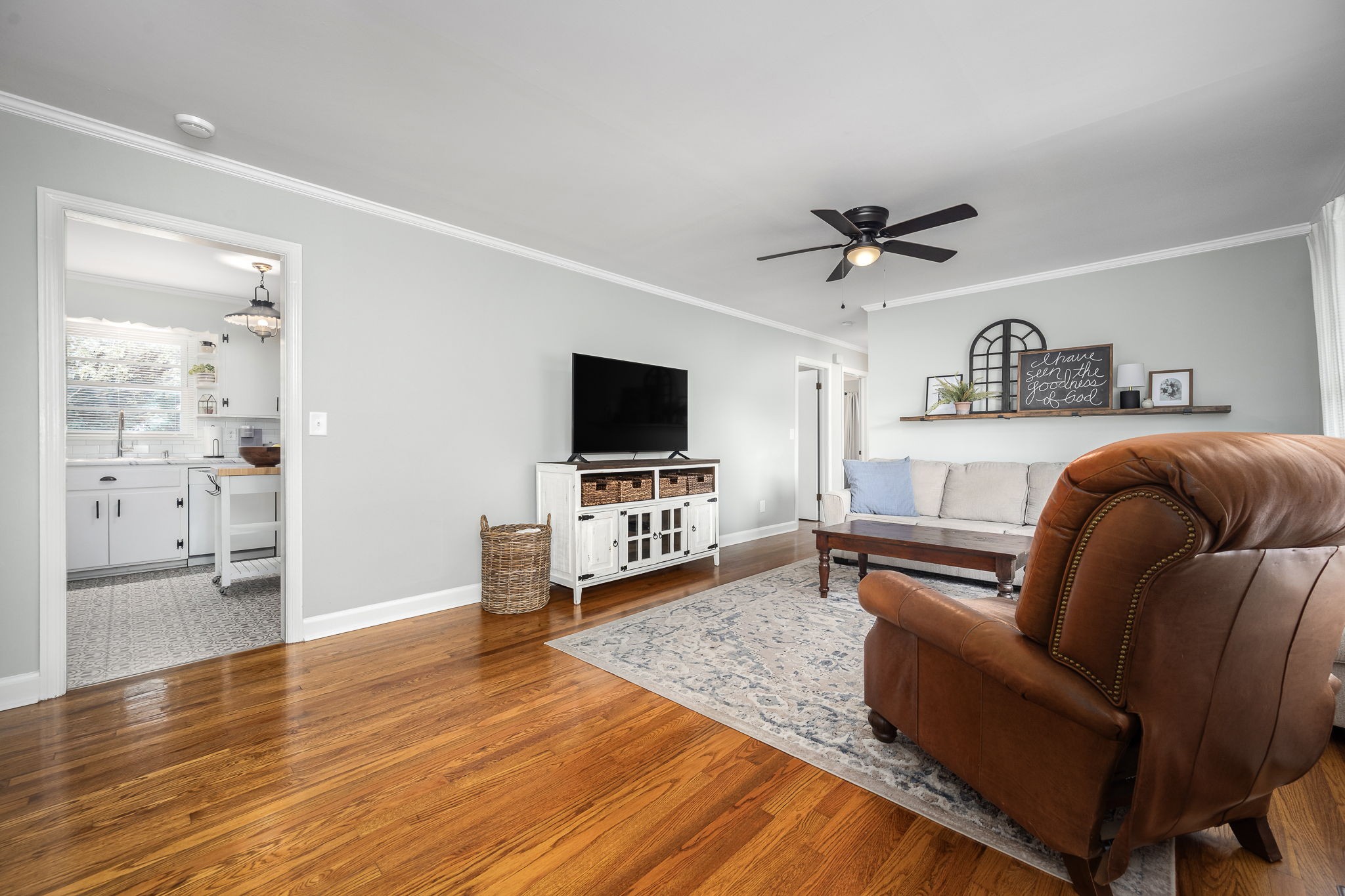 607 Staley Street Murfreesboro, TN 37129 - Photo 4 of 31 a living room with furniture and a flat screen tv