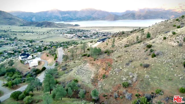 a view of lake with mountain