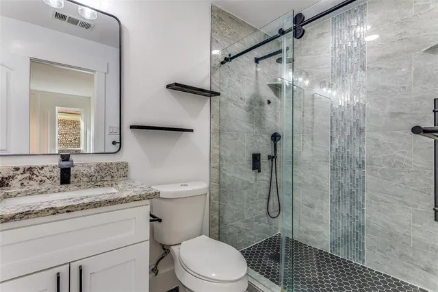 a hallway with stairs