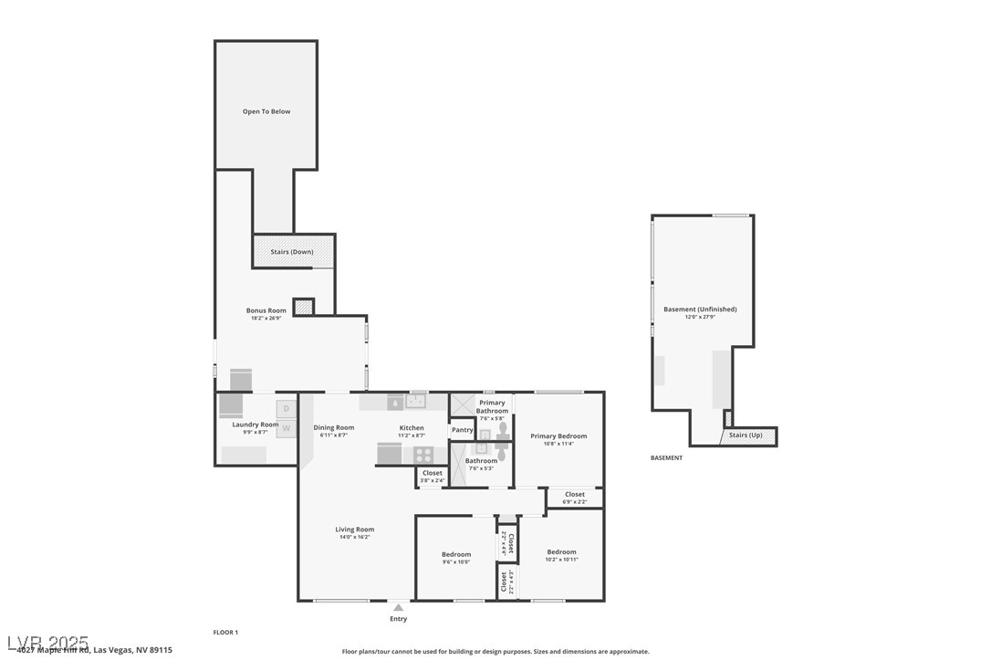 4027 Maple Hill Road Las Vegas, NV 89115 - Photo 44 of 46 View of property floor plan