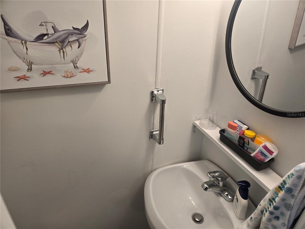 1710 7th Street Southwest, Unit 93 Ruskin, FL 33570 - Photo 23 of 38 a bathroom with a sink and mirror