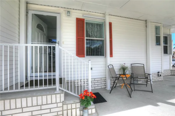 a view of a house with a porch