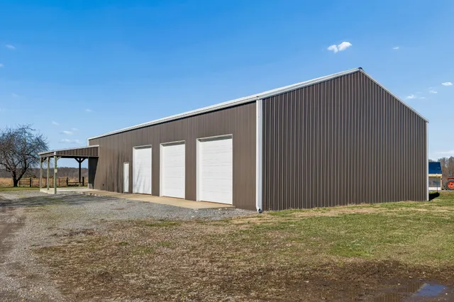 a backyard of a house