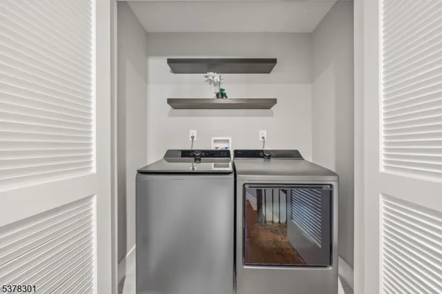 a view of storage and utility room in empty room