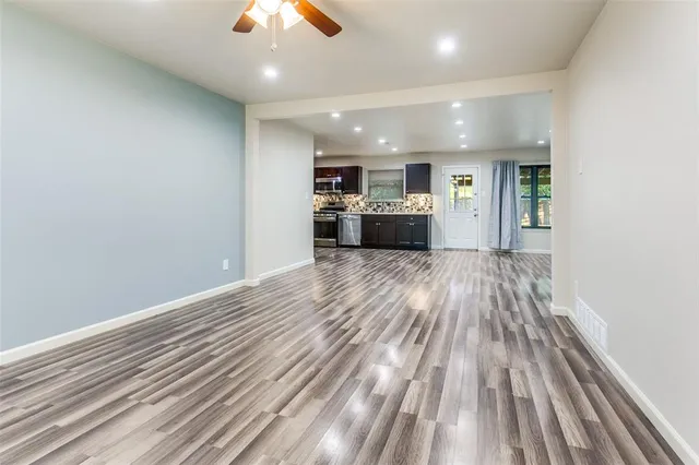 a view of kitchen and microwave