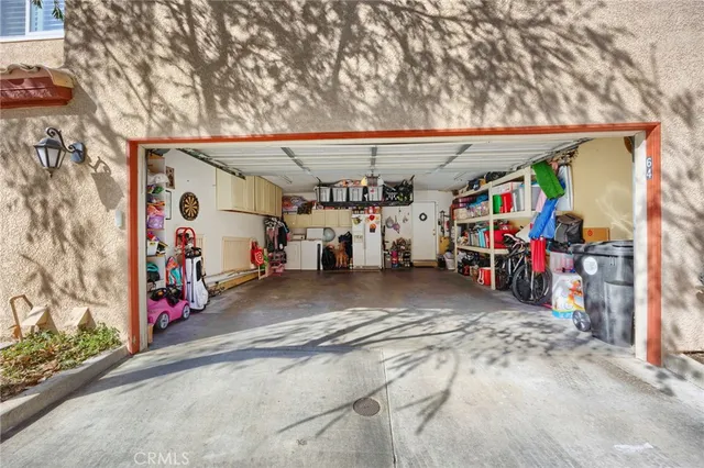 a view of a bike garage