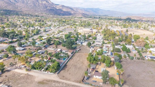a view of city and mountain