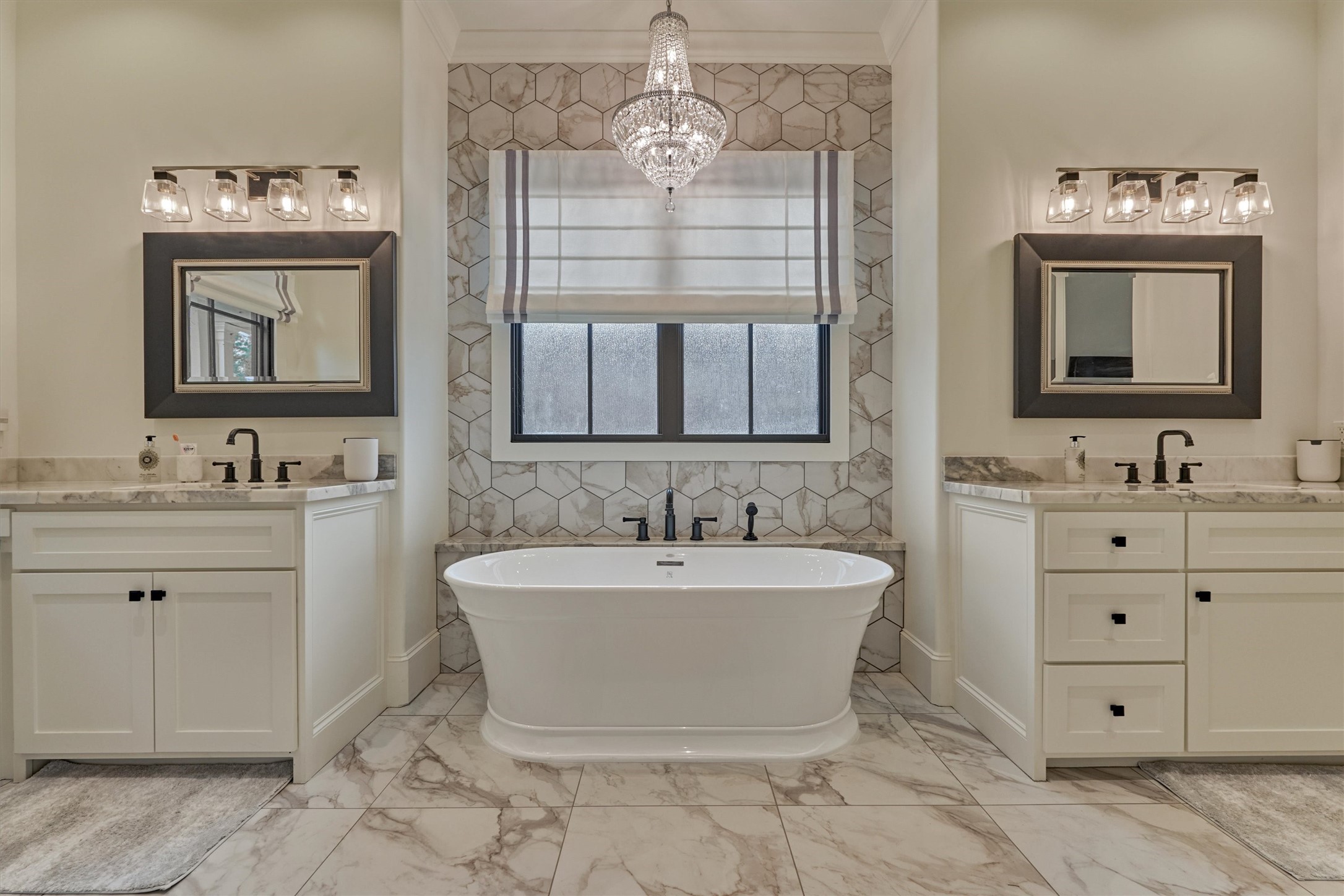 4469 Lily Bean Road Montgomery, TX 77316 - Photo 23 of 50 a bathroom with a sink double vanity and a mirror