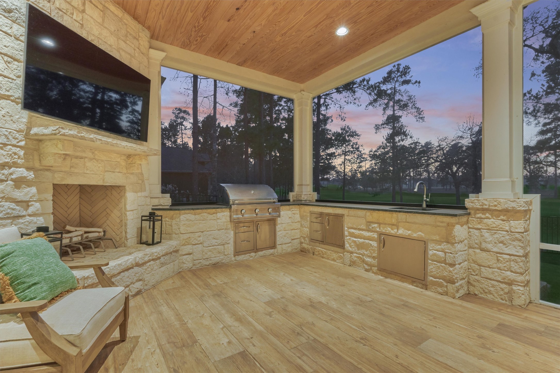 4469 Lily Bean Road Montgomery, TX 77316 - Photo 43 of 50 a view of a livingroom with furniture and flat screen tv