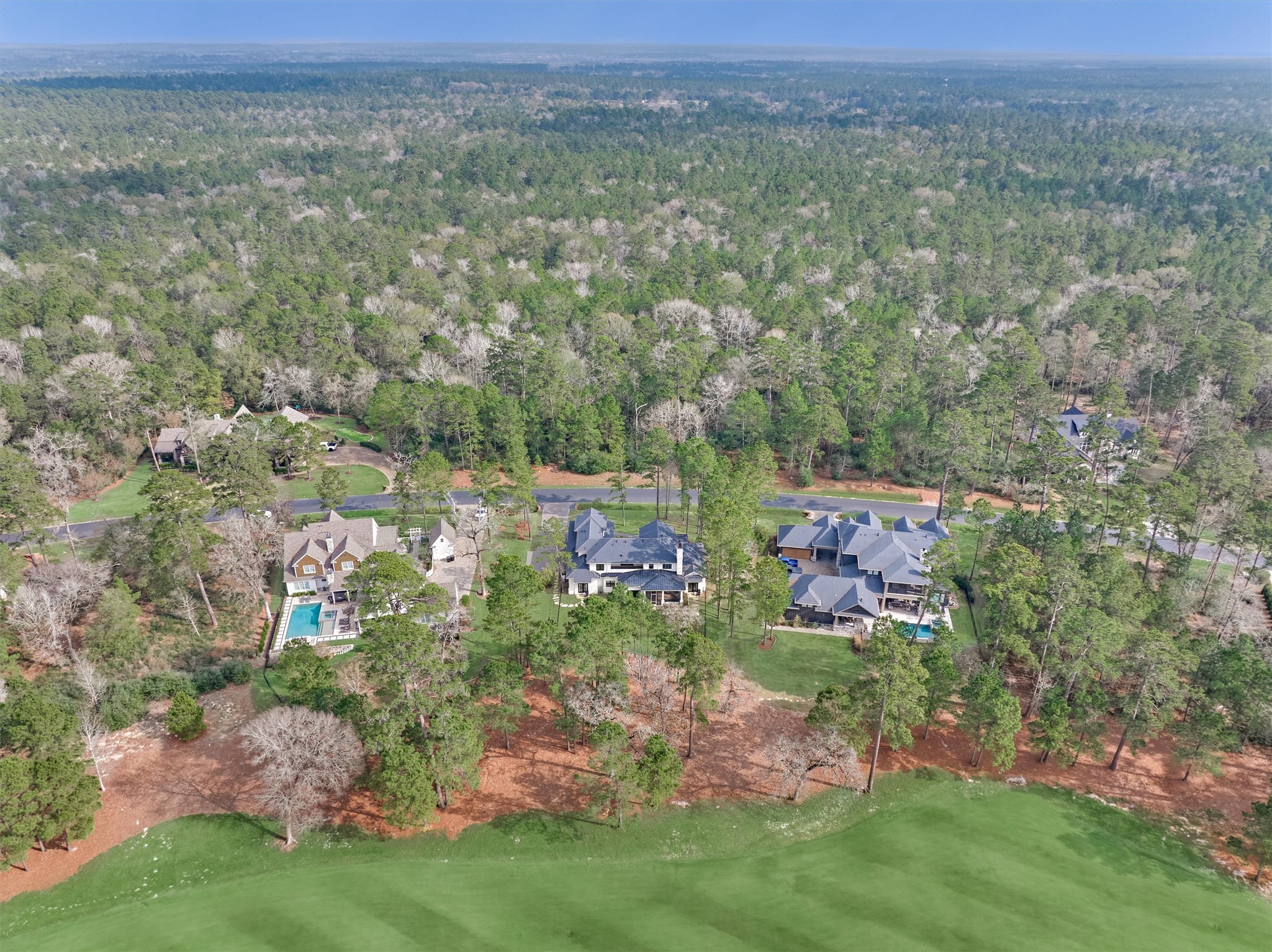 4469 Lily Bean Road Montgomery, TX 77316 - Photo 50 of 50 an aerial view of a house with a yard