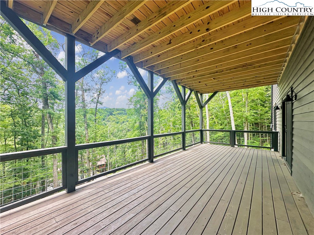 1736 Twin Rivers Drive Boone, NC 28607 - Photo 31 of 46 a view of balcony with wooden floor