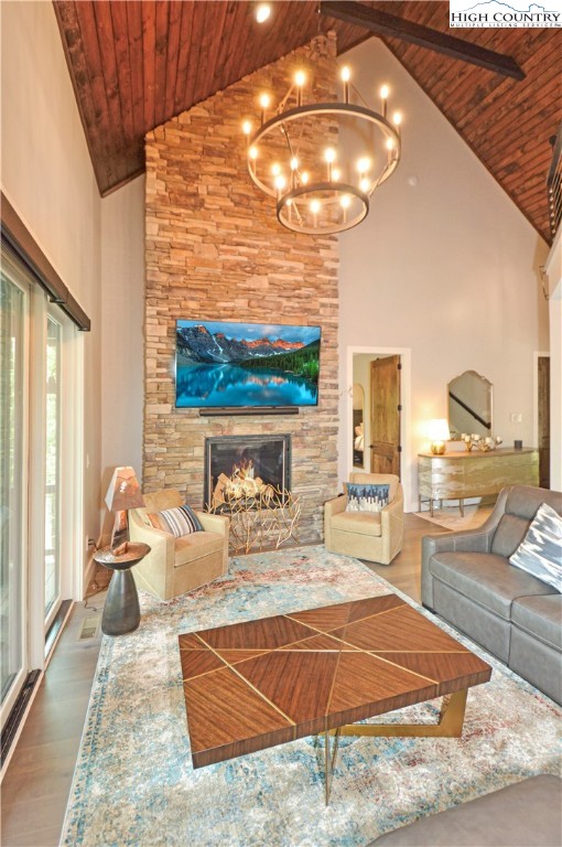 1736 Twin Rivers Drive Boone, NC 28607 - Photo 8 of 46 a room with a large window